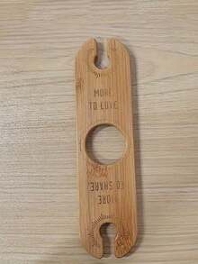 1/2/3件套木制酒架，可放置1瓶葡萄酒和2个酒杯，创意木制工艺品，是送给葡萄酒爱好者的理想礼物。 - 棕色 - 查看 7