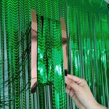 1pc Tassel String Curtain Decoration, Suitable For Birthday, Wedding, Graduation Party, Room Decoration, Photo Backdrop - green - View 6