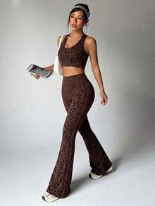 Dewbera Women Sports Sets - Brown - View 5