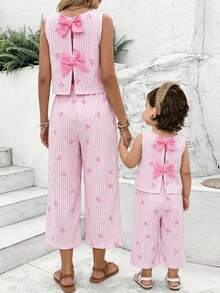 Travachic KIDS Babygirl Cute Ruffle Sleeveless Top And Pants Set, Summer - Multicolor - View 6