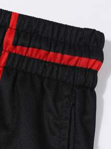 ROMWE MEN Anime Men's Street Fashion Printed Drawstring Shorts - Multicolor - View 3