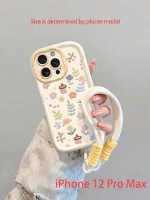 1 Piece Colorful Star & Letter Pattern Protective Silicone Phone Case With Wrist Strap For Youth,Phone Case Compatible With IPhone17/17 AIR/17 PROMAX/17 PRO/16/7/8/11/12/13/14/15/X/XR/Xs/Plus/Pro/Pro Max/SE2/16E - antique white - View 18