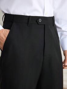 Officeau Men's 2pcs Black Suits, Blazer&Pants, For Formal Business/ Office - Black - View 4