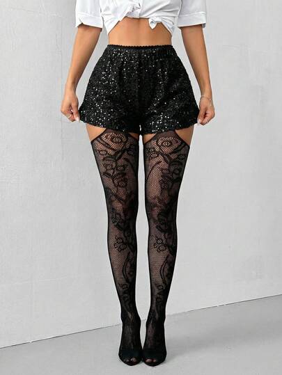 Slaydiva Pattern Stockings Black Lace Pattern Tights Fishnet Pattern Tights Gothic Tights Pattern Mesh
