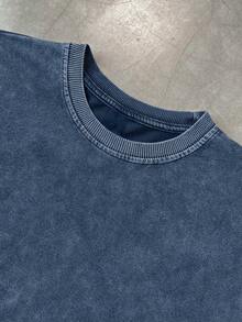 Claim Dot Áo ba lỗ vai rộng giặt thường ngày mùa hè cho nam - Màu xanh lam - Xem 4