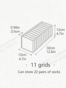 1/2/5PCS Large Capacity Space Saving Mesh Foldable Underwear Socks Lingerie Bra Stockings Pantyhose Tights Organizer Storage Box Divider For Closet Bedroom Dresser Home Organization Must Haves - Multicolor - View 3