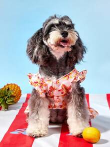 PETSIN 1 Piece Of Pet Dog/Cat Universal Flower Print Casual Dress, Comfortable And Breathable Summer Set - Multicolor - View 7