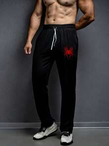 GymBeat Men Sports Pants - Black - View 1