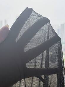 SHEIN 少女碎花荷叶边休闲度假吊带裙 - 黑色 - 查看 5