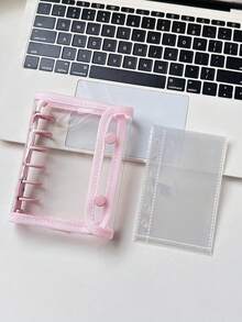 Joivida 1 A7pu 皮革笔记本，带透明活页环，A7 活页环，可替换内页，贴纸笔记本，透明贴纸书，贴纸书照片收纳袋，相册，预算计划本，日记本，笔记本，办公用品。 - 彩色 - 查看 15