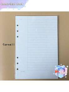 A5 45 Sheets Refill Papers,6 Holes Binder Notebook Inner Paper,Weekly/Monthly/Blank Planner Journal Notebook Parts - White - View 3