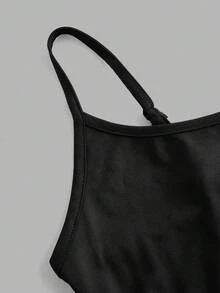 SHEIN EZwear 4件套休闲简约吊带背心，适合夏季穿着 - 彩色 - 查看 3