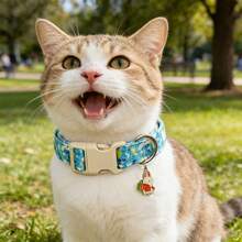 Easter Dog Collar Cute Easter Rabbit Bunnies Eggs Dog Collar Female Male Collar Adjustable Soft Collar For Dogs Pet Gift Spring Summer Collars - Blue - View 6