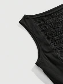 ROMWE Grunge Punk Women Tank Tops & Camis - Black - View 3