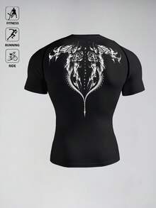 Acti Log Men Sports Tees & Tanks - Black - View 2