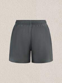 Mercer Haus MADHERO 男士泳裤，带压缩内衬，二合一速干游泳短裤，泳装 - 灰色 - 查看 2