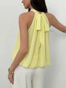Aloruh Women Tops - Light Yellow - View 2