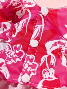 PETSIN 1 Piece Of Pet Dog/Cat Universal Flower Print Casual Dress, Comfortable And Breathable Summer Set - Multicolor - View 10