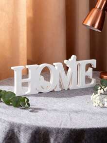 1pc, 10.23*6.7 Inch White Letter Acrylic Decor Board, Indoor Desktop Warm Decoration Letter Plaque, Suitable For Valentine's Day, Wedding Anniversary, Party Decor Gifts Birthday Graduation - 1PC - View 10