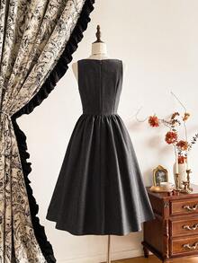 Women Midi Dresses - 灰色的 - 查看 9