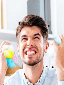 POKOJA LAND Stress Ball Set, quetschbarer Stressball, 4er Pack Quetschball für Kinder, Fidget Toy, langsam ansteigender Quetschball, Quetschspielzeug, Quetschball für Kinder zur Stressreduktion, Stressabbau, Unterhaltungssteigerung, ein tolles Geschenk für Geburtstag, nach der Schule, Feiertage. - Verschiedenfarbig - Übersicht 8