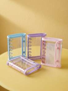 Joivida 1 A7pu 皮革笔记本，带透明活页环，A7 活页环，可替换内页，贴纸笔记本，透明贴纸书，贴纸书照片收纳袋，相册，预算计划本，日记本，笔记本，办公用品。 - 彩色 - 查看 2