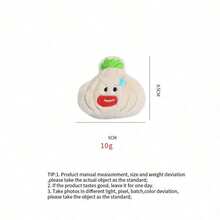 PETSIN 造型有趣的毛绒葱蒜仙人掌猫玩具，内含发声纸，可与猫咪互动玩耍 - 彩色 - 查看 15