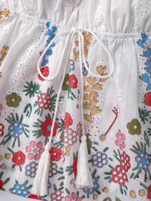 Travachic Vacation Casual Floral Print Backless Camisole - Multicolor - View 3