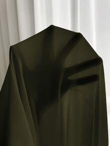 Vionelle Plus Size Elegant Ruffle Flare Sleeve Dress, Spring - Army Green - View 3