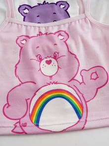 SHEIN X Care Bears Áo lót hai dây in hình gấu dành cho bé gái - Nhiều màu - Xem 11