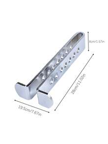 1 cái Khóa chống trộm phanh và ly hợp ô tô, khóa bàn đạp phanh và ga ẩn, dụng cụ bảo vệ an ninh xe hơi kèm 3 chìa khóa, phù hợp với hầu hết các loại xe hơi, xe tải và SUV. - Bạc - Xem 3