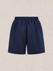 Mercer Haus MADHERO 男士泳裤，带拉链口袋，速干泳衣，网眼衬里 - 藍色 - 查看 2