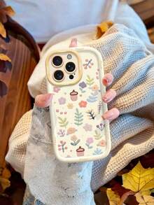 1 Piece Colorful Star & Letter Pattern Protective Silicone Phone Case With Wrist Strap For Youth,Phone Case Compatible With IPhone17/17 AIR/17 PROMAX/17 PRO/16/7/8/11/12/13/14/15/X/XR/Xs/Plus/Pro/Pro Max/SE2/16E - antique white - View 5