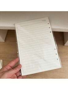 A5 45 Sheets Refill Papers,6 Holes Binder Notebook Inner Paper,Weekly/Monthly/Blank Planner Journal Notebook Parts - White - View 12