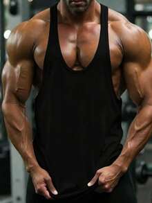 GymBeat Men Sports Tees & Tanks - Black - View 4