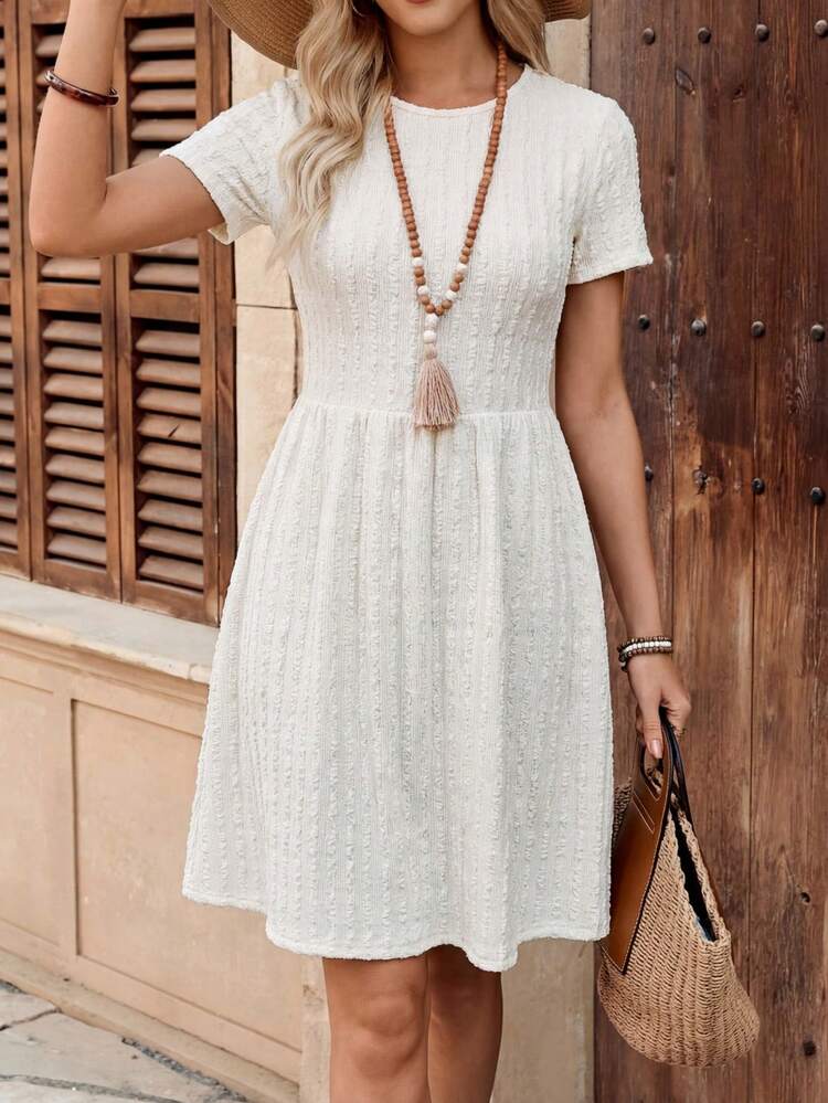 Women's Casual Solid Color Short Sleeve Mini Dress Going Out Outfit Summer Dresses For Women Graduation Dress For Women Elegant Dresses For Women White Dress Going Out Dresses Summer Outfit For Women Elegant Dresses For Women Casual Dresses For Women Casual Women's Dresses Summer Dresses For Women Summer Outfits For Women