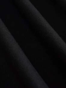 ROMWE MEN Street Life Kaos Lengan Pendek Pria Gaya Jalanan dengan Gambar Yesus - Hitam - View 3