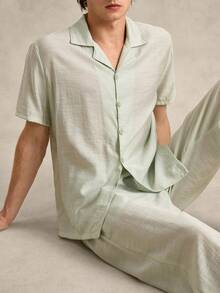 男士家居服套装 - 薄荷綠 - 查看 6