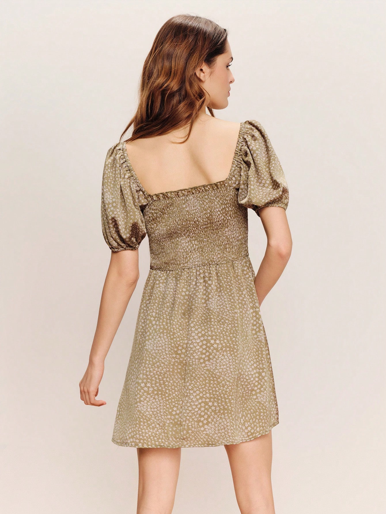 A Line Robe Courte Floral Print Sweetheart Neckline Vintage Style Spring Summer To Go Out Festival Dress Casual Dress French Style Parisian Style