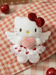 POKOJA LAND HELLO KITTY AND FRIENDS | 小猫毛绒玩具 - 带有丘比特粉色爱心，可爱涤纶填充动物，迷你吉祥物，非常适合送给女孩朋友、孩子作为生日、感恩节、复活节和派对礼物，也可作为沙发床表面装饰。 - 彩色 - 查看 7