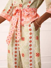 Lilora Conjunto de 2 piezas elegante con estampado para mujer - Multicolor - Ver 6
