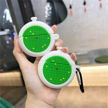 苹果新奇龙形雷达耳机保护套，兼容 Pro 2，保护套耳机配件，兼容 3/2/1，硅胶卡通动漫外壳 - 彩色 - 查看 2