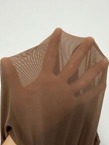 Coolane Conjunto informal de 3 piezas de talla grande - Café integral - Ver 9