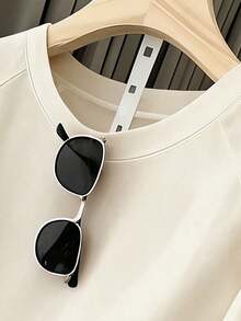 Resyla Women's T-Shirt And Shorts Set, Solid Yellow, Summer Casual Wear, Graphic Design, Stylish, Versatile, For Daily Wear, Outdoor Activities, Shopping, Travel UQVO - 多色 11 - 查看 4