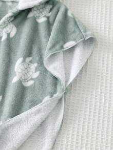 Cozy Pixies Áo khoác không tay có mũ trùm đầu, chất liệu mềm mại, họa tiết hoạt hình dành cho bé trai. - Nhiều màu - Xem 6