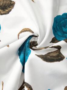 Ellevyn Women Halter Neck Printed Top And Tie Waist Shorts Set - Mint Green - View 5