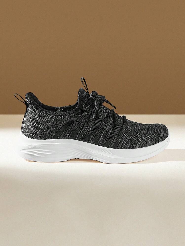 CUCCOO EASI Cloud Soft Sole, Women's Integrated Running Shoes, Breathable Mesh Skipping Rope Sneakers, Light Walking Shoes, Walking On The Feet, Soft Elastic Running Shoes, Women's Breathable Sneakers, Gym Training Jogging Shoes, Fashionable Light-Colored, Integrated Street Jogging, Retro Casual Style