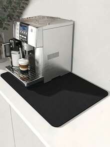 1 Item, Solid Color Diatomaceous Earth Absorbent Mat, Dish Drying Mat, High Temperature Resistant, Heat-Insulating, Suitable For Household, Restaurant, And Kitchen Countertops, Coffee Machine Mat, Applicable To Kitchens, Tabletops, Coffee Machines, Bars, And Kitchen Accessories. - Multicolor - View 3