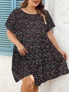 SHEIN CURVE+ Váy cỡ US22 dành cho nữ, thích hợp cho lễ hội âm nhạc, kỳ nghỉ bên bờ biển, phong cách bohemian, thích hợp cho mùa xuân và hè. - Nhiều màu - Xem 5