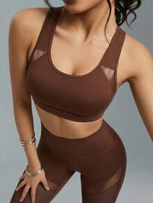 Innovista Women's Minimalist Everyday Sleeveless Top And Pants Tennis Outfit - Brown - View 6